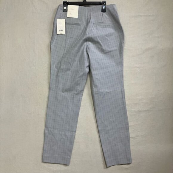 A New Day Women’s 4R Gray Check Side Zip Skinny Ankle Pants High Rise Career - Picture 3 of 10